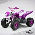 thumbnail image 6 of Yamaha Raptor ATV 12-Volt Battery-Powered Ride-on ATV - Purple and White for girls ages 3-5 years, 6 of 9