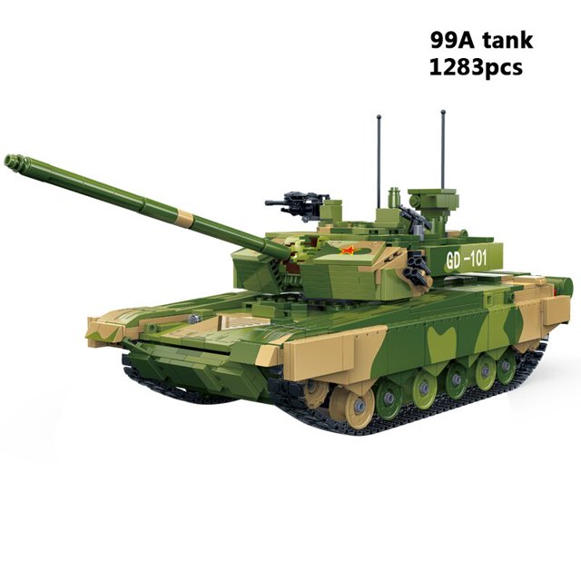 Bloques de construcción de tanque militar Tiger Panzer, modelo alemán M1A2 de la Segunda Guerra Mundial, figura de soldado del ejército, juguetes de construcción de la Segunda Guerra Mundial, 2023