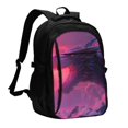 thumbnail image 1 of Fotbe Mystical Dragon Under Moon Mochila con Estampado y Puerto USB para Hombre y Mujer, Mochila Antirrobo, Mochila de Viaje, Mochila Escolar, Mochila Universitaria, 1 of 7