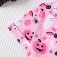 thumbnail image 6 of HOWPAY Halloween Pajamas Women Set Ghost Pumpkin Printed Short Sleeve Sleepwear Button down Loungewear Comfy Soft 2 Piece Pjs Shorts Set Pink XL, 6 of 9
