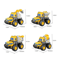 thumbnail image 2 of Coche De Juguete Para Niños Coche De Ingeniería 4pcs Xtellar amarillo, 2 of 4