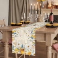 thumbnail image 2 of Table Runners 72 Inches Long Dress Scarves, Daisy Spring Floral Farmhouse Kitchen/Dining Table Runner, Coffee Tablerunners, Farmhouse Botanical Green Leaves Vintage Art 18x72 Inch, 2 of 9