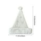 thumbnail image 3 of Gorro navideño de piel blanca con lentejuelas doradas y estampado de copos de nieve | Gorro navideño decorativo de peluche para adultos y niños | Material de poliéster suave, 3 of 5