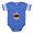 Royal Blue, variant on CafePress - Bite Me Shark - Cute Infant Baby Football Bodysuit
