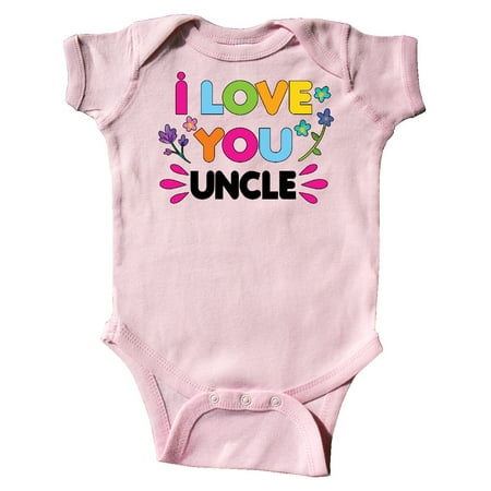 

Inktastic I Love You Uncle with Flowers Gift Baby Girl Bodysuit