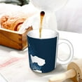 thumbnail image 3 of Yiaed Shark Print Ceramics Coffee,Large Handle Design,Extra Large Tea and Coffee Cup for Office and Home Mugs, 3 of 6