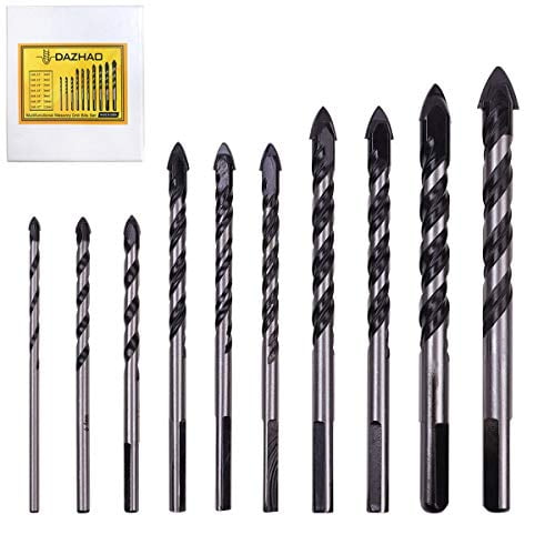 10 Piece Tile Set,Glass And FREE SHIP Details about   Masonry Drill Bits 