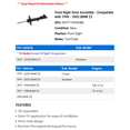 thumbnail image 2 of Front Right Strut Assembly - Compatible with 1996 - 2002 BMW Z3 1997 1998 1999 2000 2001, 2 of 2