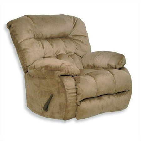 - Pemberly Row Oversized Chaise Swivel Recliner in Saddle