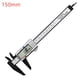 thumbnail image 1 of Calibrador Digital electrónico de 150mm y 100mm, Dial de fibra de carbono, calibrador Vernier, micrómetro, herramienta de medición, regla Digital Dengxun unisex, 1 of 2