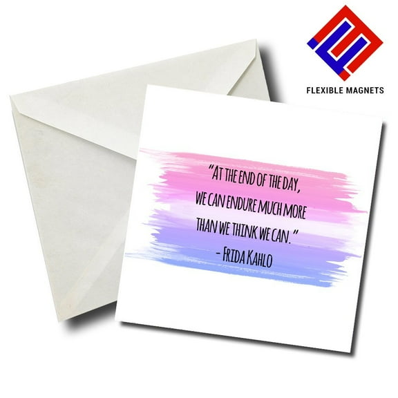 Frida Kahlo 2 Inspirational Quote Magnet for refrigerator. Great Gift! By Flexible Magnets