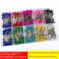 thumbnail image 3 of Aguja de perla de color niquelada de 100 piezas, alfiler de perla de alta calidad, aguja de posicionamiento de corte vertical para ropa de acero inoxidable, 3 of 5