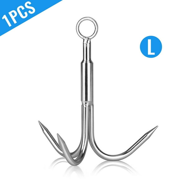 Grappling Hook 3Claw Climbing Hook Stainless Steel Grapnel Hook Small/Large size
