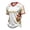 White, variant on USA Soccer Jersey Men 2026 Soccer Shirt 2D Graphic Crew Neck Short SleeCrewe Summer Tee Brown S