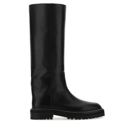 

JIMMY CHOO Black Leather Yomi Boots