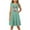 #0354-Green, variant on Girls Easter Printed Flutter Sleeve Summer Dress Sleeveless Crew Neck Casual Lightweight Floral Easter Party Dress for Kids