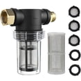 thumbnail image 1 of Garden Hose Filter For Pressure Washer Water Inlet, Sediment Inline Filter, 40 Mesh Screen, Extra 100 Mesh, 1 of 5