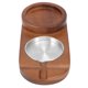 thumbnail image 4 of Bandeja rústica de madera para taza de whisky, bandeja para puros, ranura para decoración del hogar y la Oficina, ovalada con Cenicero, 4 of 10
