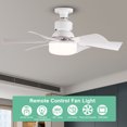 thumbnail image 3 of Lámpara Ventilador Araña Techo LED 40W Regulable para El Del, 3 of 9