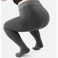 thumbnail image 5 of Heisall Women's Plus Size Thermal Leggings with Feet, Opaque Slimming Tights Pants for Casual Winter Wear, 5 of 8