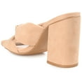 thumbnail image 2 of Journee Womens Tabithea Open Square Toe Block Heel Sandals, 2 of 9