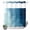 Blue, variant on No Hook Shower Curtain, Blue Ombre Shower Curtains for Bathroom with See Through Top Window, Coastal Beach Modern Abstract Art Waterproof & Washable Bath Curtain Extra Long 72"x84"