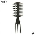 thumbnail image 1 of Creative Mens Retro Back Head Shape Artifact Texture Template Angle Comb Right Beard Comb, 1 of 8