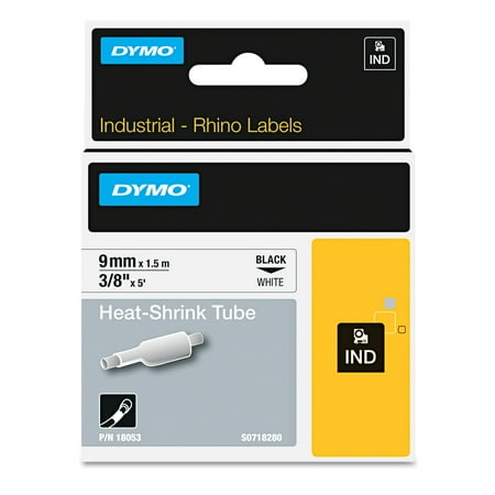 Dymo Shrink Tube DYMO Rhino Heat Shrink Tubes Industrial Label Tape, 3/8