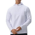 thumbnail image 2 of Kalauyu Hoodies for Men Quarter Zip Hooded Pullover Golf Sweatshirt for Men, 2 of 6