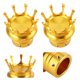 thumbnail image 5 of Cubierta Del Eje Delantero Cubiertas De La Tapa Del Eje Delantero Distintivo Estilo De Corona Aleación De Aluminio CNC Para Modificación De Motocicletas Gold ANGGREK Oro, 5 of 8