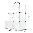 thumbnail image 3 of Work-It! 12 Cube Storage Organizer | Clear, 3 of 9