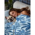 thumbnail image 4 of Full Flat Sheet Only Summer Tropical Palm Tree Soft Microfiber Cooling Bedding Sheets Boho Abstract Leaves Flat Bed Sheet for Hotel,Home Decor, 4 of 9