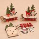 thumbnail image 1 of Ensamblaje de madera Bricolaje Trineo Adornos para automóviles Ventana Regalos creativos Coche de ciervos de Papá Noel - Modelo de anciano + Modelo de muñeco de nieve + Mod de ciervo, 1 of 2