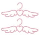 thumbnail image 5 of 20 Pcs Design Fly Angel Plastic Clothes Shirt Hanger, Cute Pretty Pink Loving Heart Scarf Underw, 5 of 5