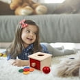 thumbnail image 3 of KAKOWELY Wooden Object Permanence box for Kids Educational Toy to Develop Motor Skills Assorted Color,4.72"X4.72"X3.35", 3 of 5