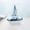 Sea Anchor, variant on Godderr Mini Sailboat Model Decoration Wooden Small Boat Tabletop Decoration Small Sailboat 5x4x1in
