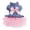 A002- Dark Blue, variant on Dog Dress with Rhinestone Buttons Blue Bow Blue Denim Pink Tutu Pet Dress for Small Dogs Birthday Outfit Photo Shoot Small Size 1 Pack