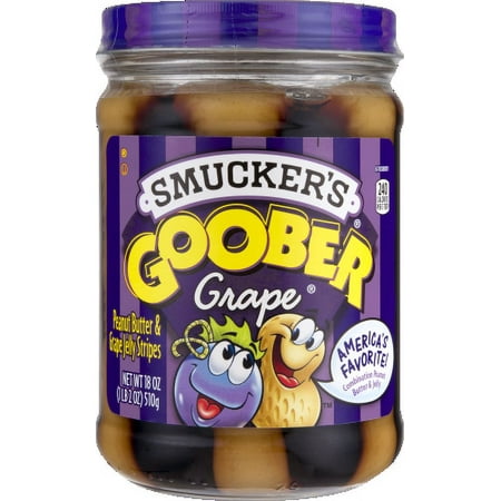 Smucker's Goober Grape Peanut Butter and Jelly Spread - 18oz (Pack of 2)