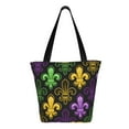 thumbnail image 3 of Fotbe Mardi Gras1 Pattern Beach Tote,Shoulder Handbag,Spacious Tote Bag,Lightweight Travel Bag,Versatile Shopping Bag, 3 of 9