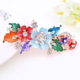 thumbnail image 4 of EIMELI Pince à Cheveux Fleur en Strass Papillon Barrette Porte-Queue de Cheval, 4 of 10