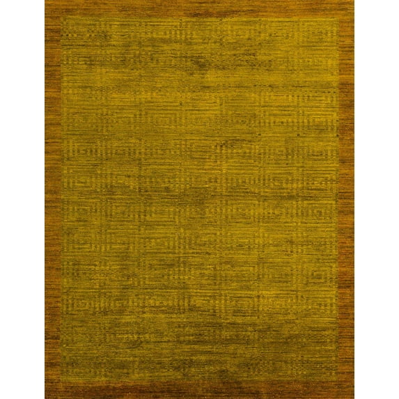 Ahgly Company Indoor Rectangle Abstract Sedona Brown Abstract Area Rugs, 7' x 9'