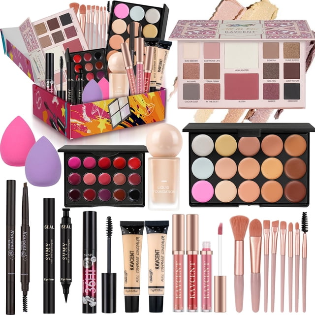 Set de Maquillaje KAVCENT Kit Completo para Adolescentes y Mujeres