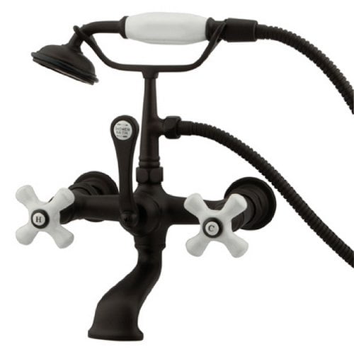 Kingston Brass Vintage Support de Baignoire sur Pattes avec Douche à Main
