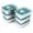 silver, variant on 6 count 304 Stainless Steel Containers with , Stacking Snack Containers for Office and