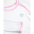 thumbnail image 6 of Pink Platinum Girls' Rash Guard - UPF 50+ Protective Quick Dry Long Sleeve Swim Shirt (5-16), 6 of 7
