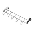 thumbnail image 2 of 1 Pack Kitchen Storage Rack - Silver Cupboard Hanging Hook Organizer for Pots, Pans, and Sundries - No Drill Over Door or Cabinet Hanger, 2 of 9
