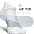 thumbnail image 6 of Feetures Elite Ultra Light Cushion Ankle Socks - Sport Sock with Targeted Compression - White Lilatech, L (1 Pair), 6 of 7