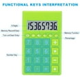 thumbnail image 3 of Uxcell Desktop Calculator, 8 Digit LCD Display Portable Desk Calculator Standard Function Style 2, Green, 3 of 6