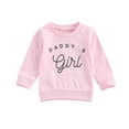 thumbnail image 1 of Chandail pour Bébé Fille à Imprimé de Lettres « Daddy‘s Girl », Manches Longues, Col Ras du Cou, 1 of 6