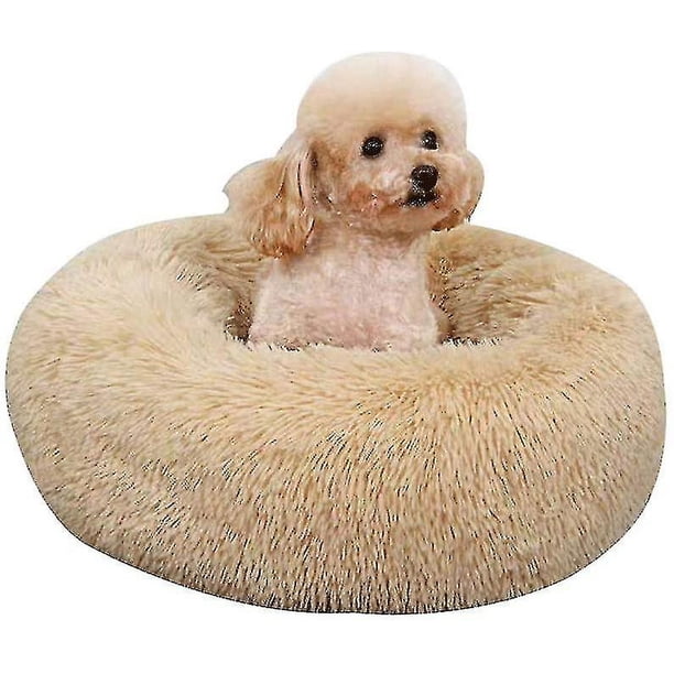 Cama redonda de felpa para perros, cama para gatos, cama para cachorros, cama súper suave y esponjosa para mascotas, sofá para mascotas